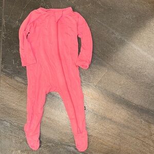 KYTE baby Bamboo Pink Kids One Piece Pajama 3/6 m